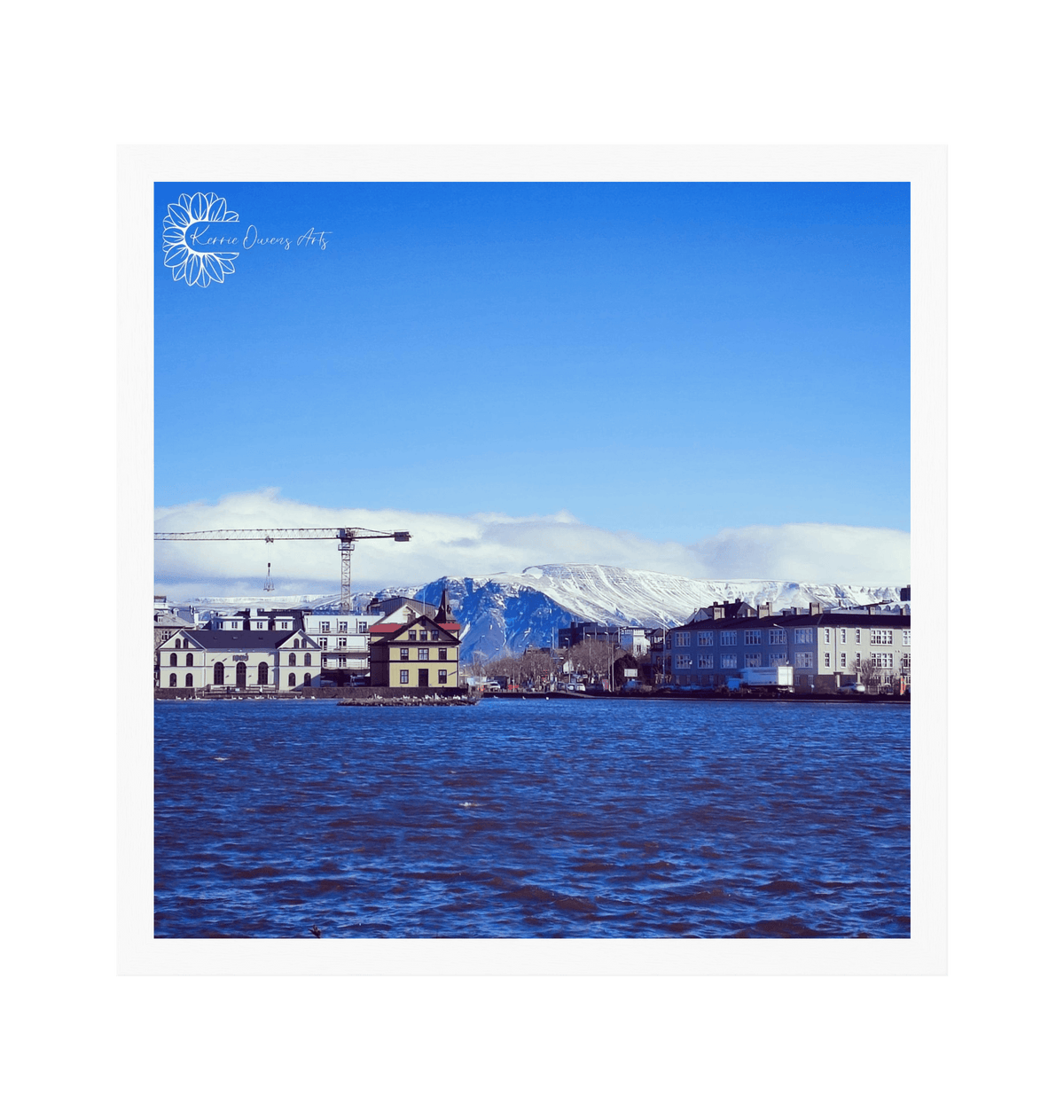 White Frame Framed art print Front