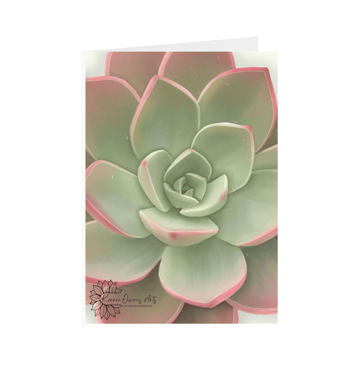 White Printed Greetings Cards Front