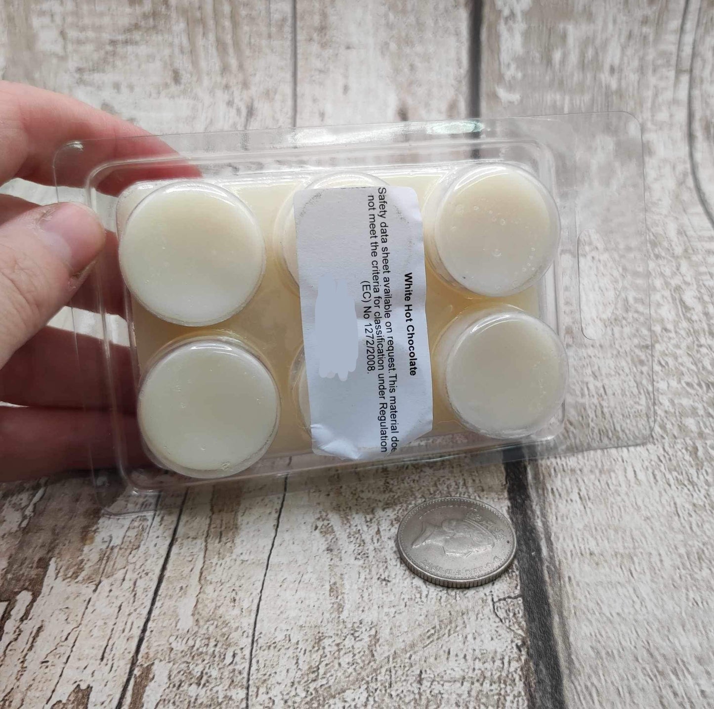 Orange and coconut, coconut wax melt.