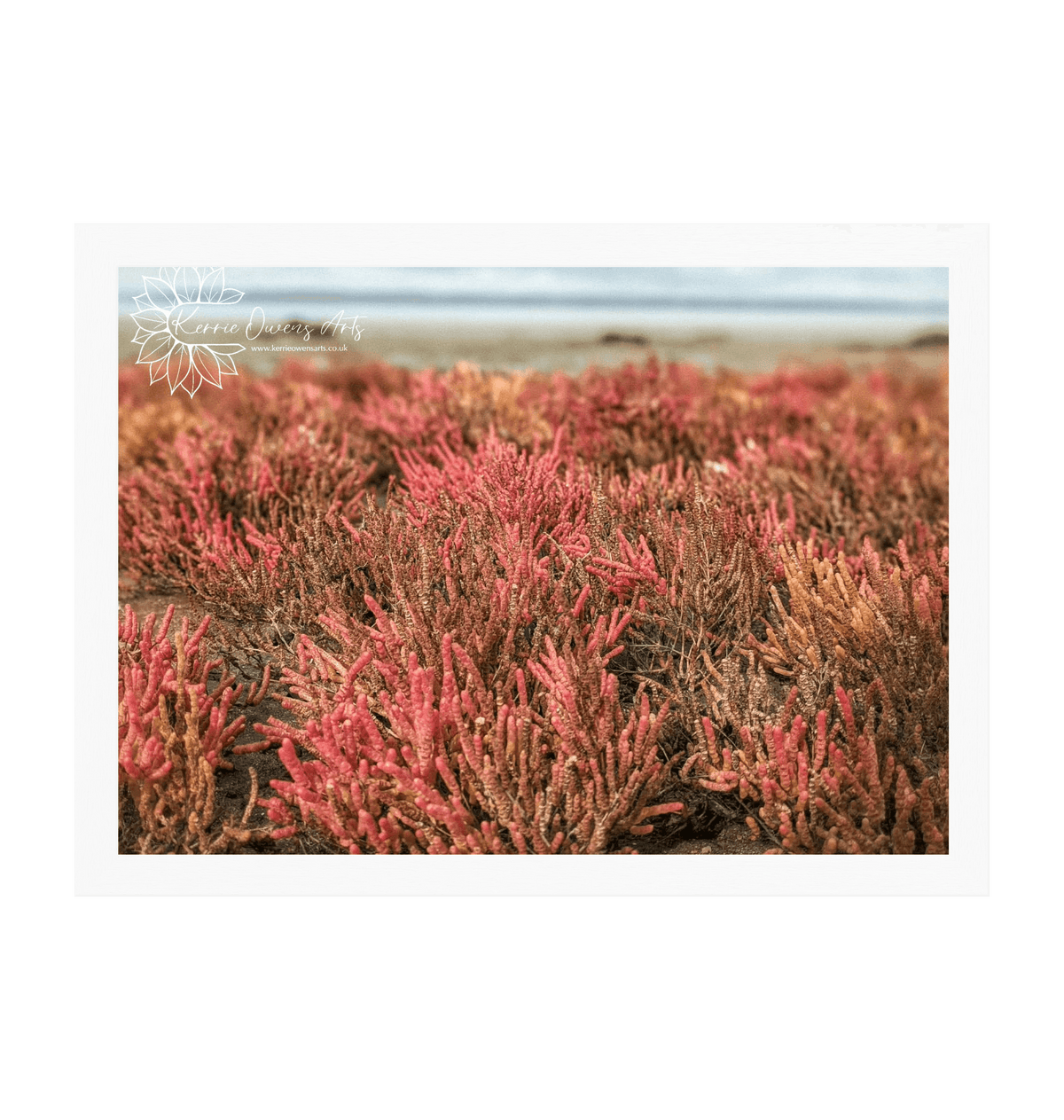 White Frame Framed art print Front