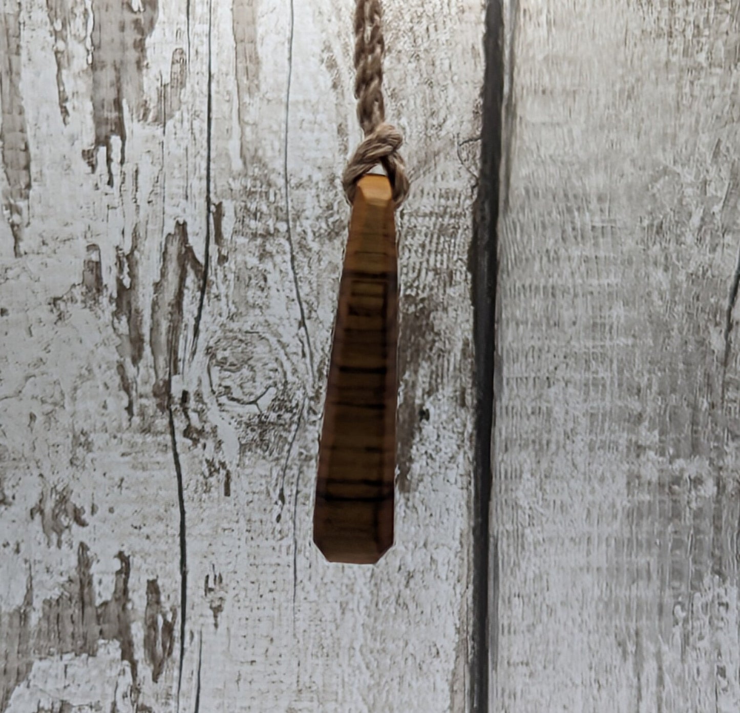 Nz Rimu wood roimata drop pendant.