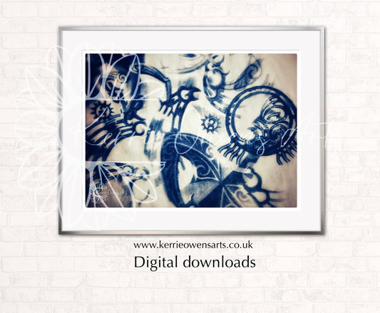 Taniwha chased ancestor, photographic print, digital download.