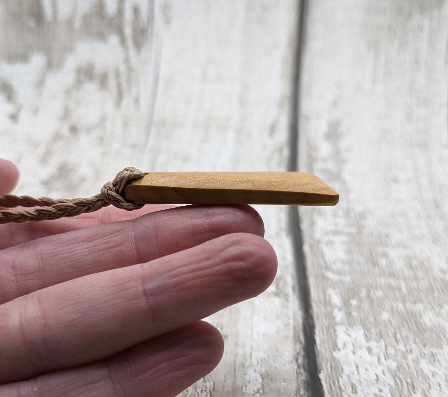 New Zealand Rimu wood Toki styled pendant.