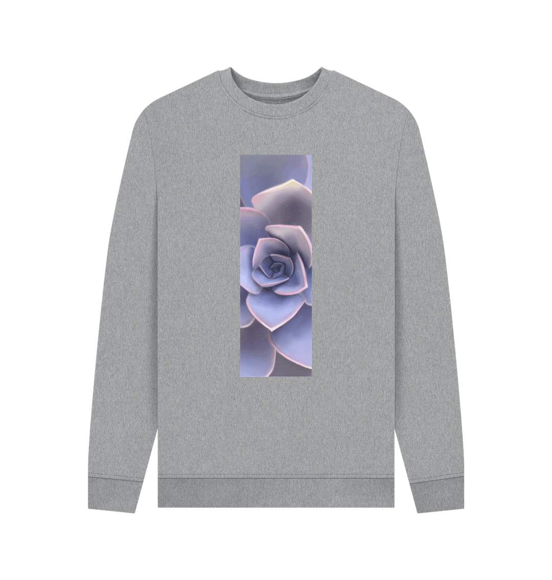 succulent sweater Men’s pastel purple ombré succulent banner sweater
