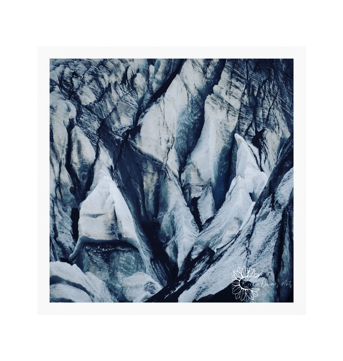 White Frame Framed art print Front