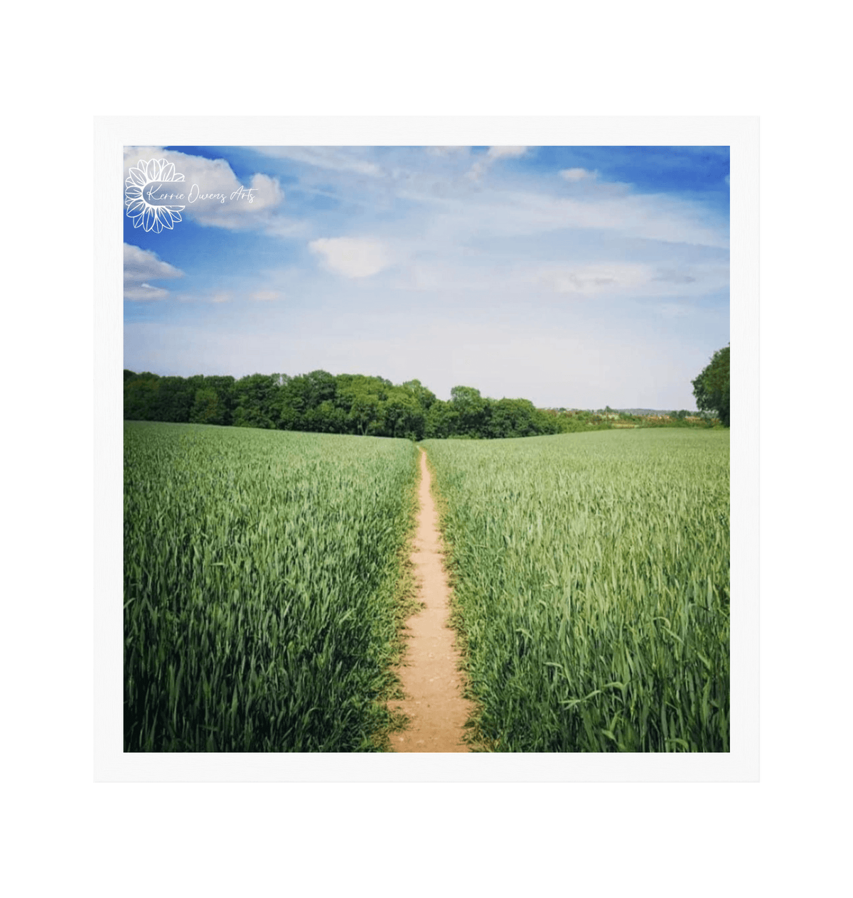 White Frame Framed art print Front