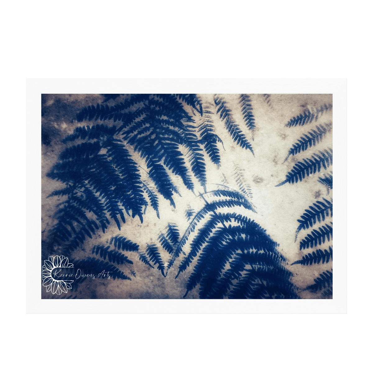 White Frame Framed art print Front