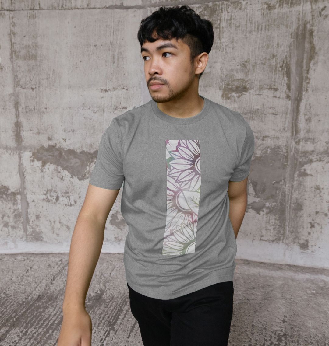 Unisex Pastel background spray paint T-shirt.