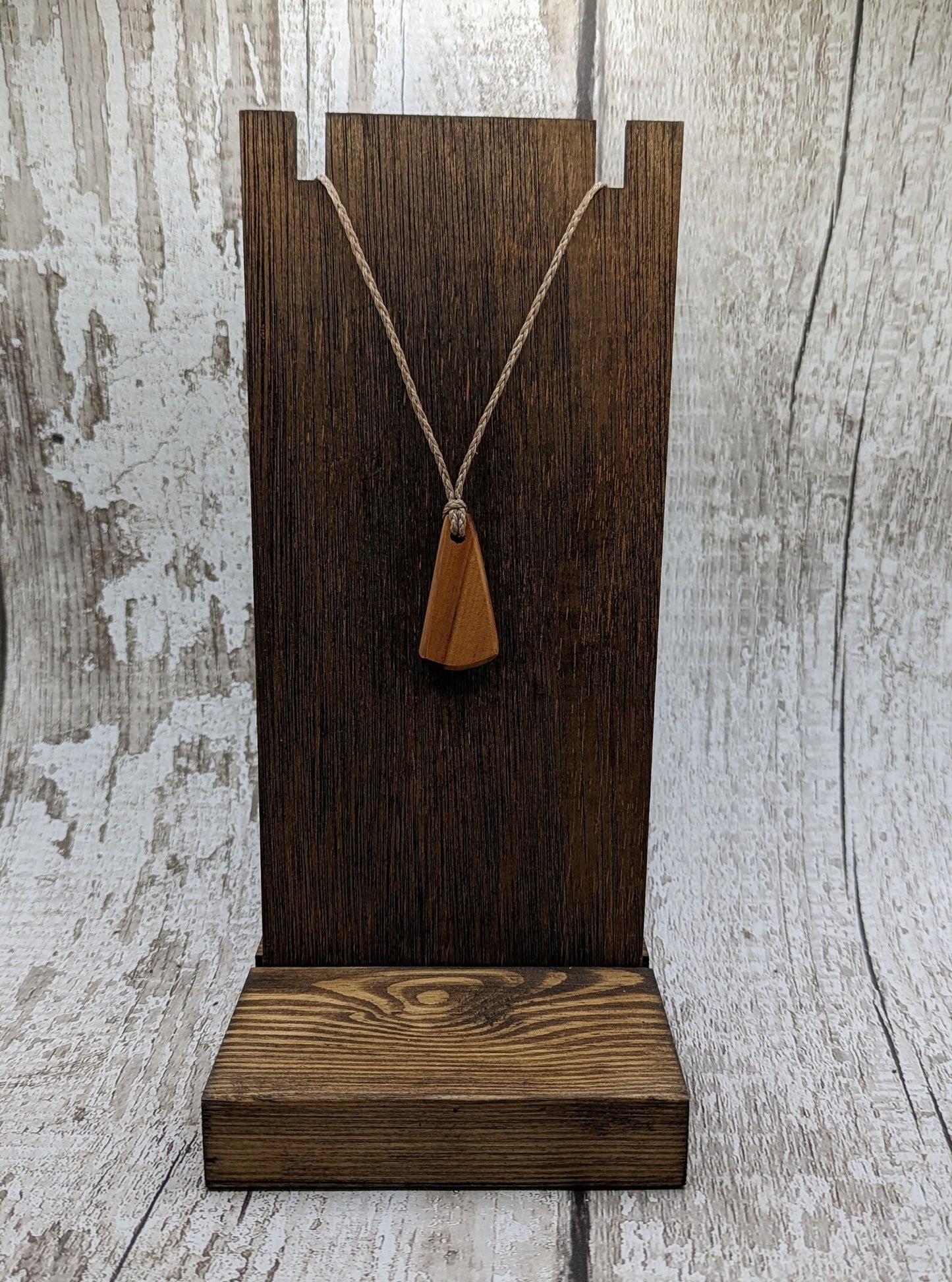 New Zealand Rimu wood roimata tear drop pendant.