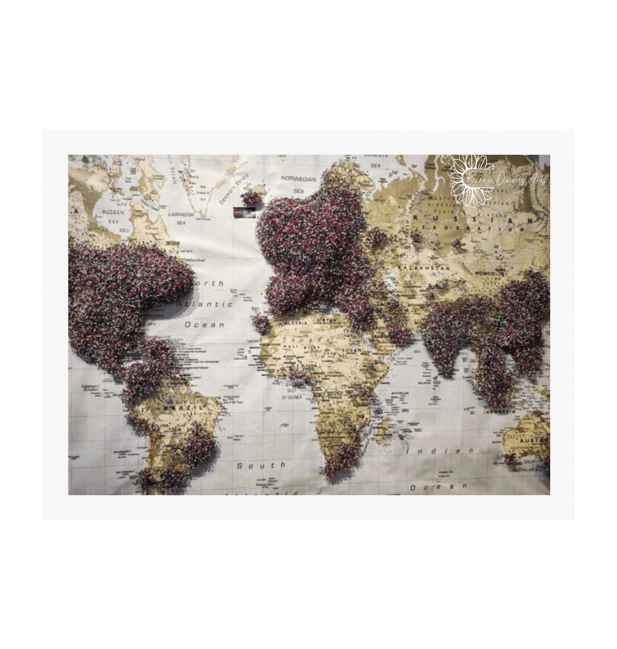 White Frame Framed art print Front