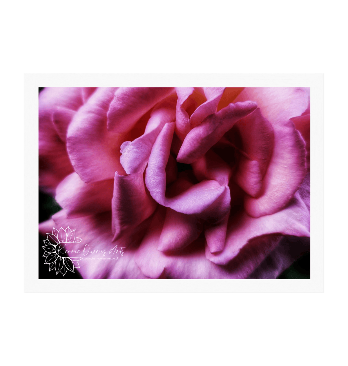 White Frame Framed art print Front