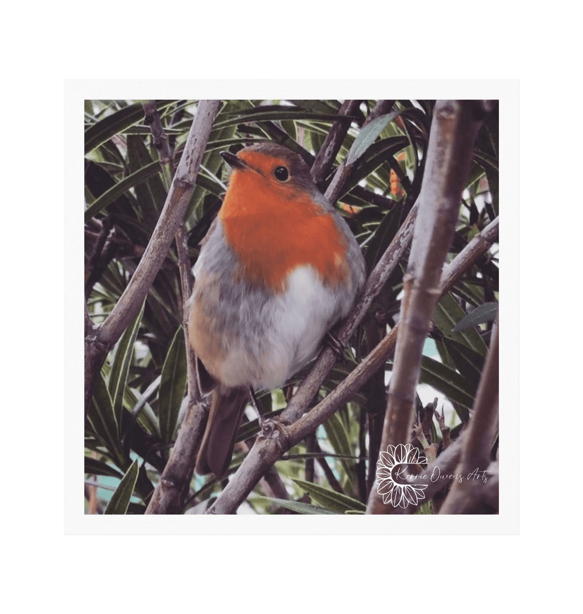 White Frame Framed art print Front