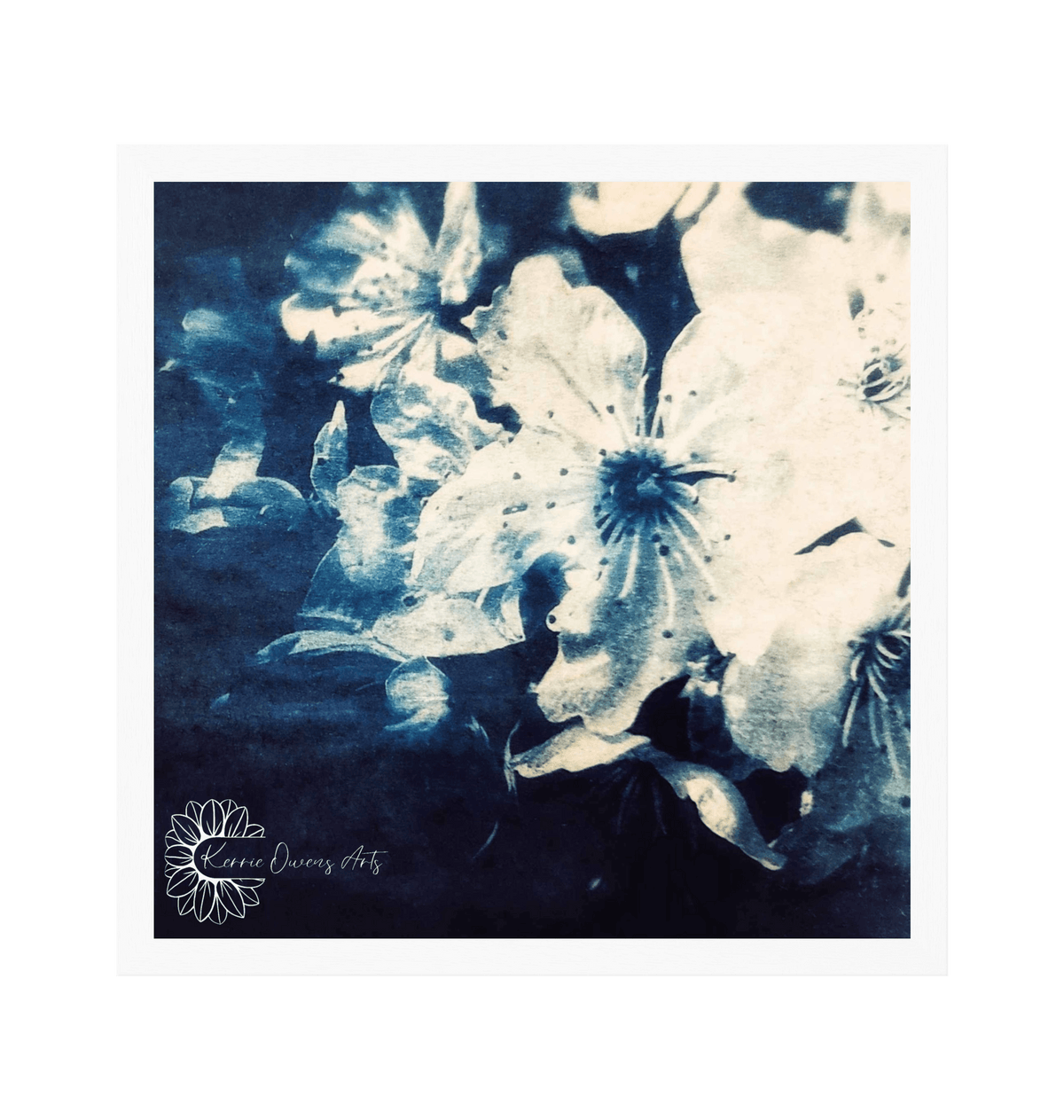 White Frame Framed art print Front