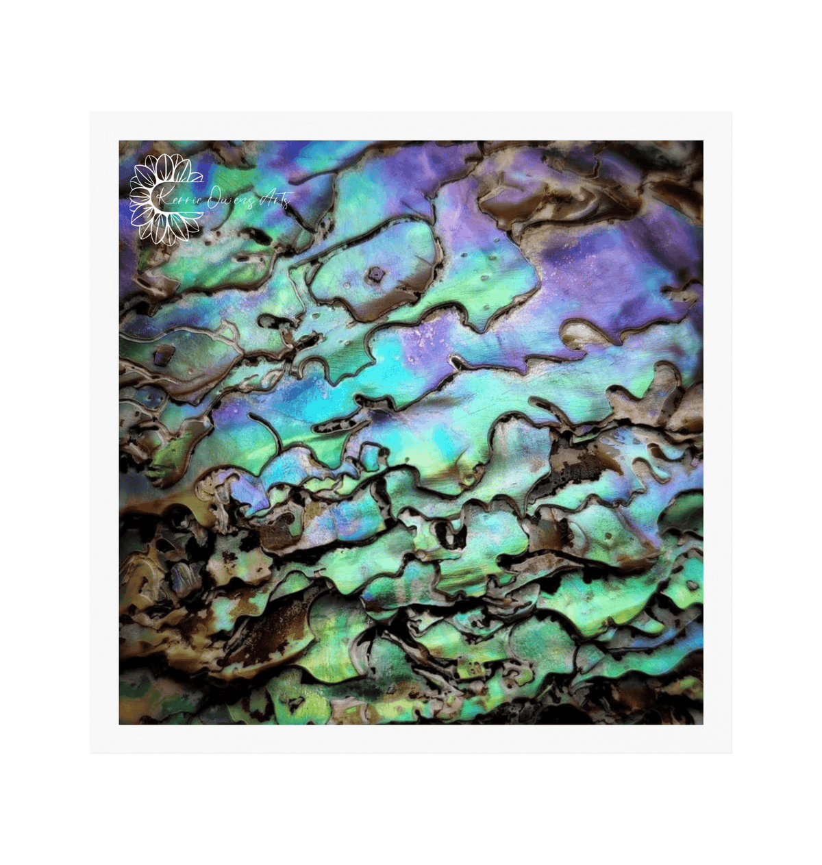 White Frame Framed art print Front