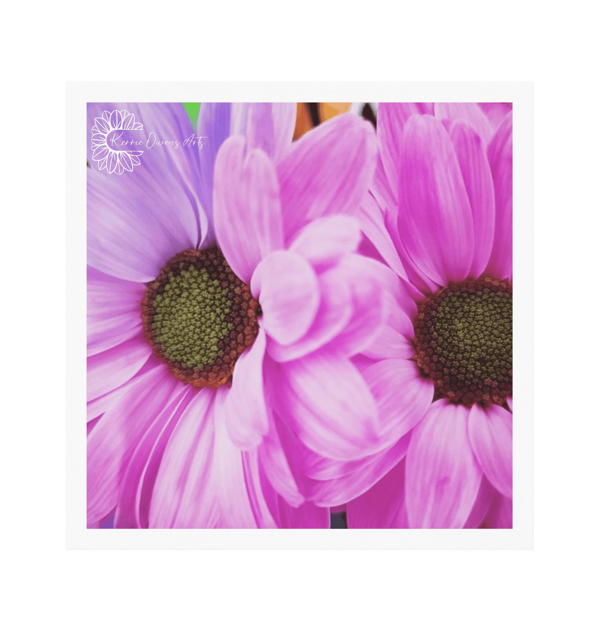 White Frame Framed art print Front