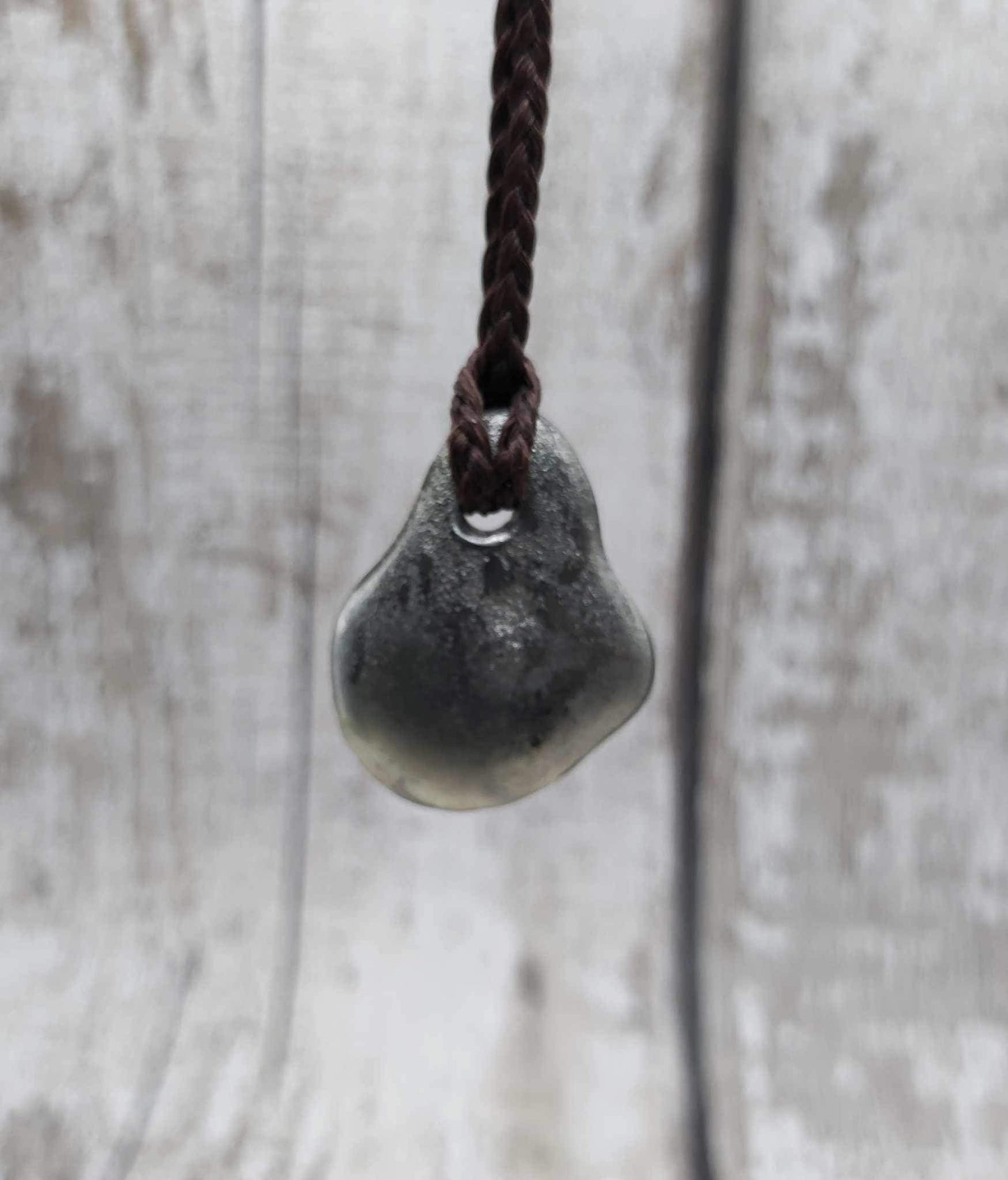 Ammonite pewter solid cast pendant.