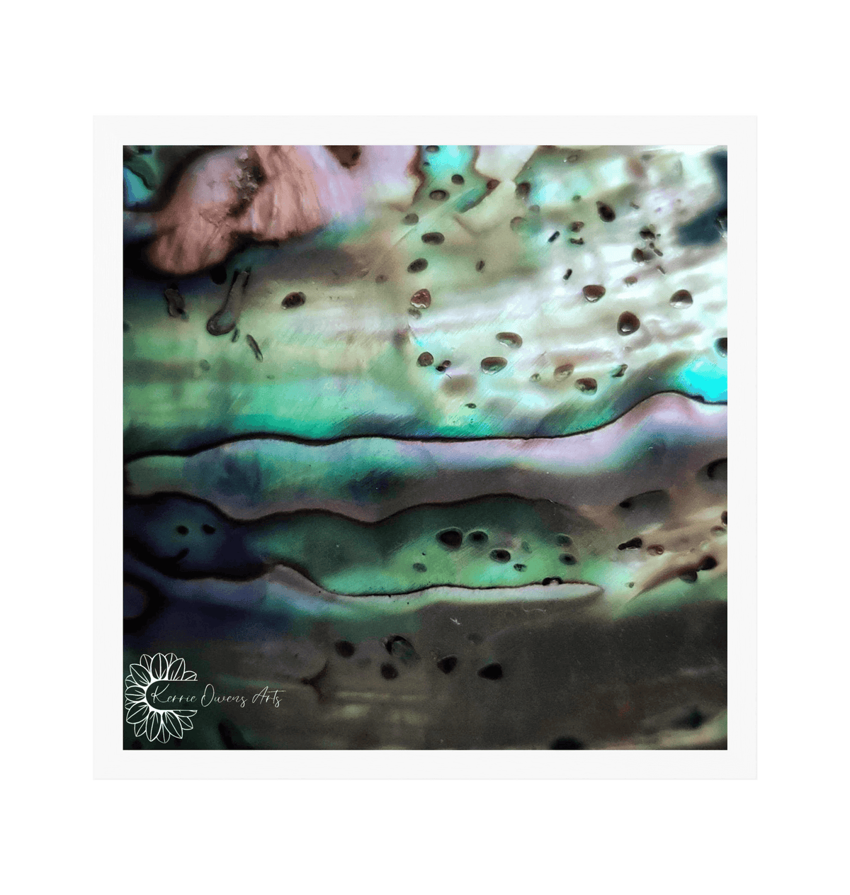 White Frame Framed art print Front