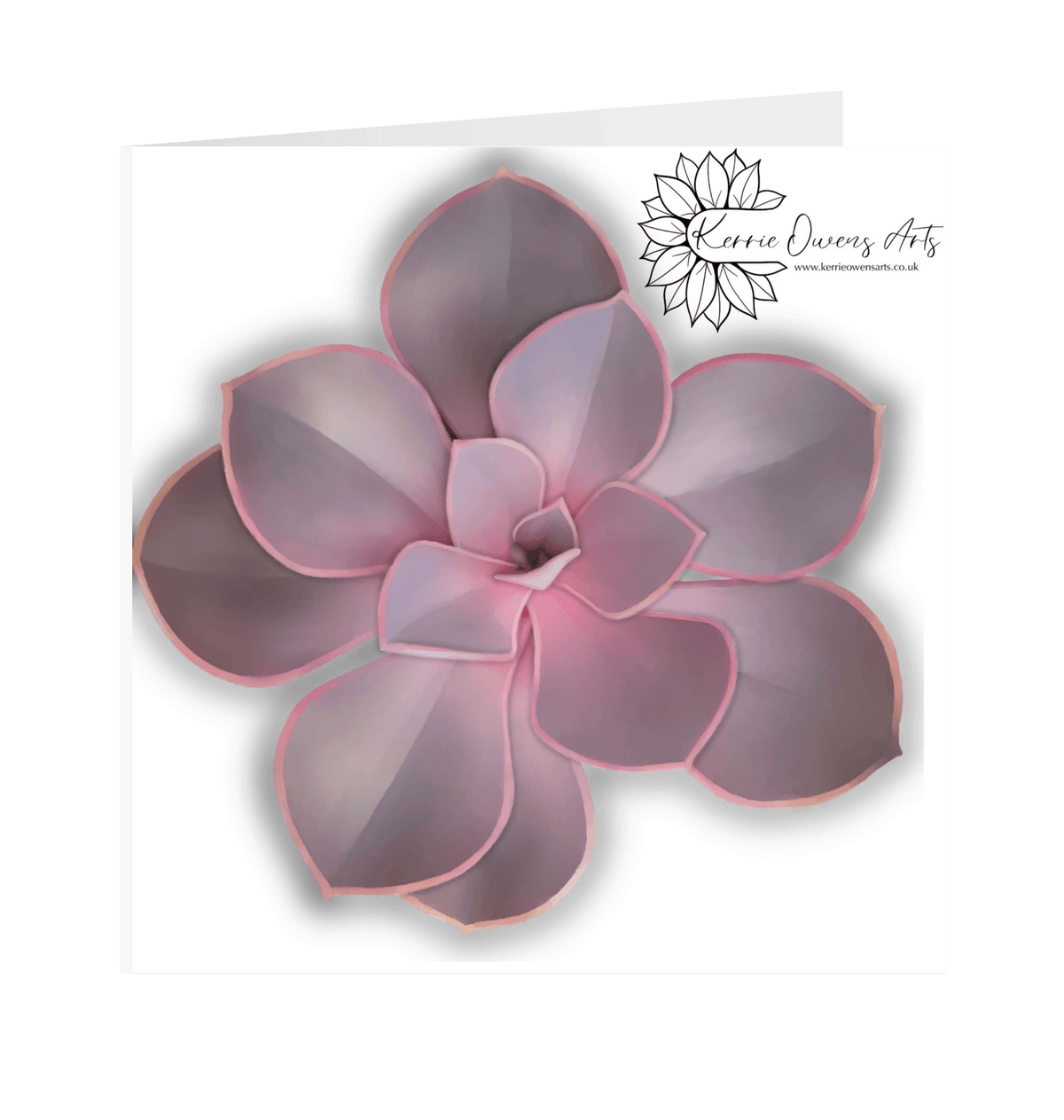 White Printed Greetings Cards Front