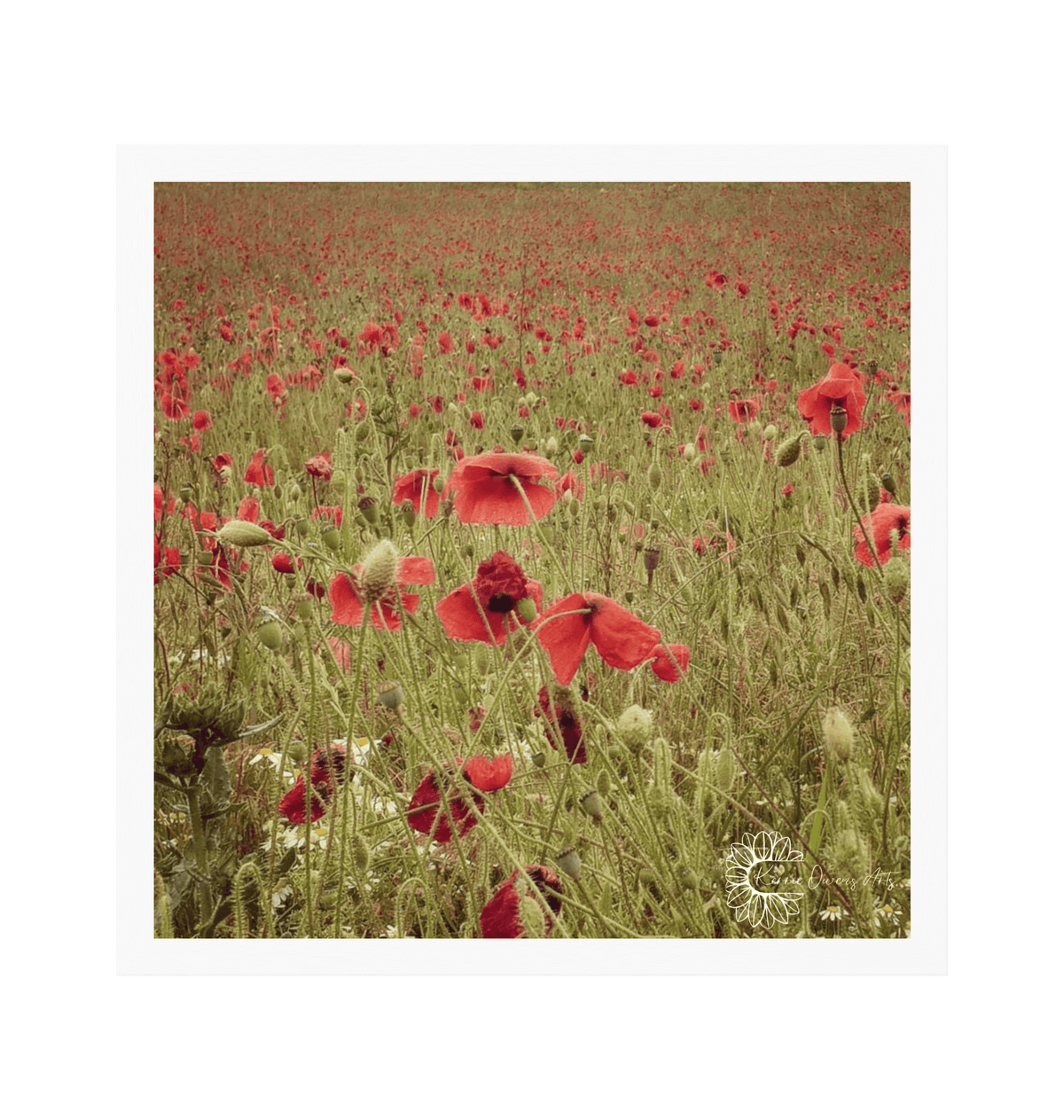 White Frame Framed art print Front