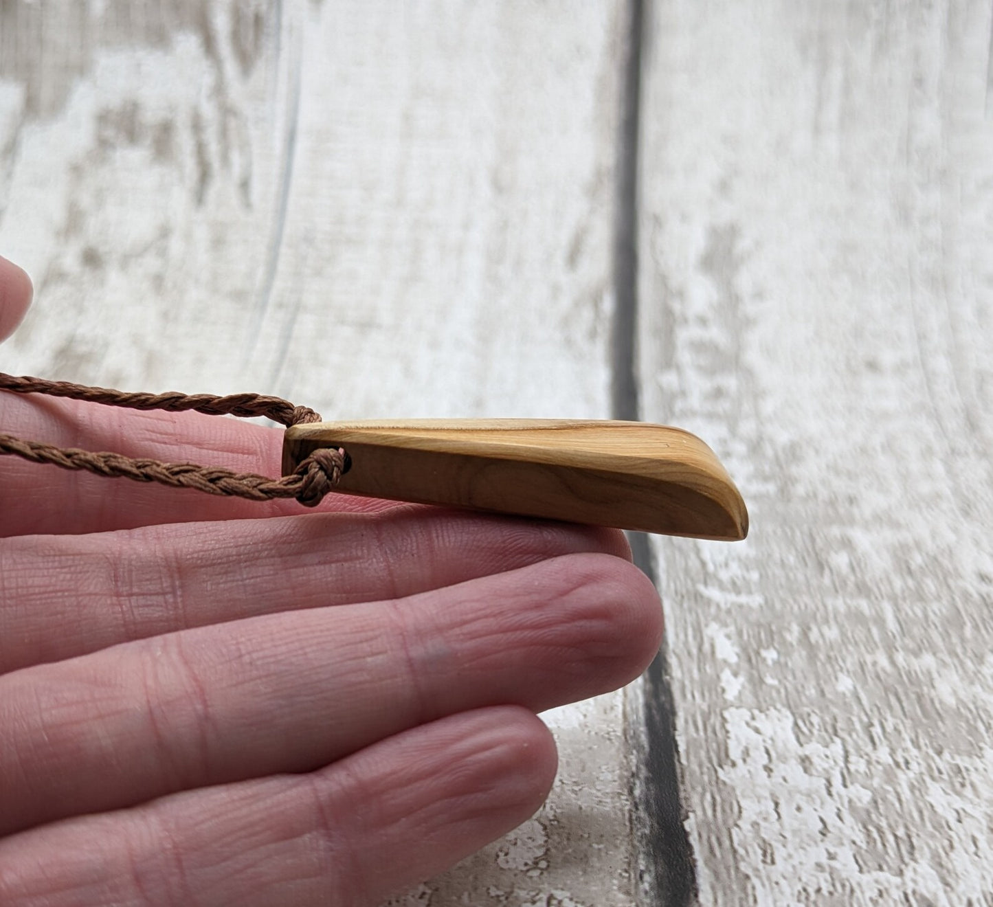 Yew wood Toki styled pendant.