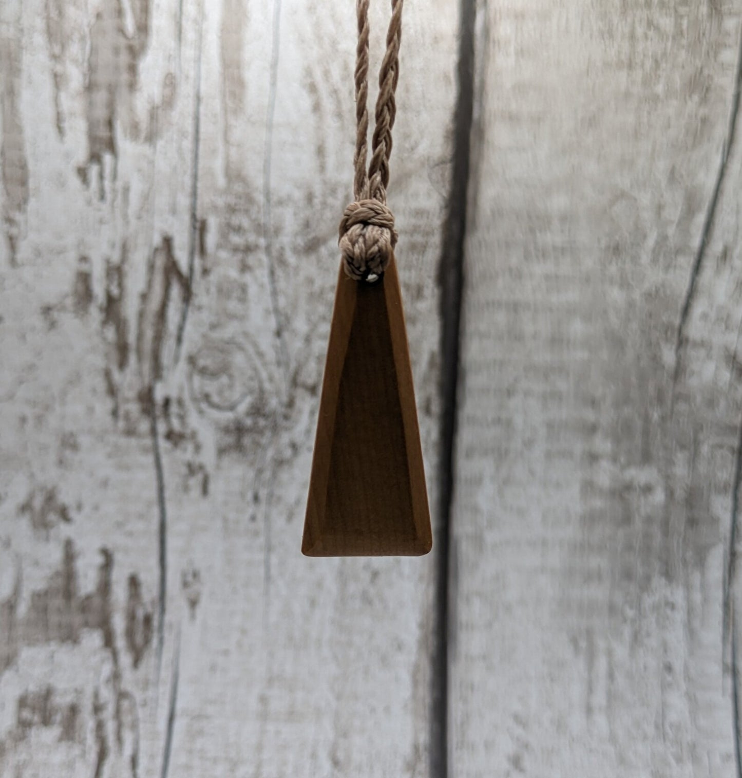 New Zealand Rimu wood Toki styled pendant.