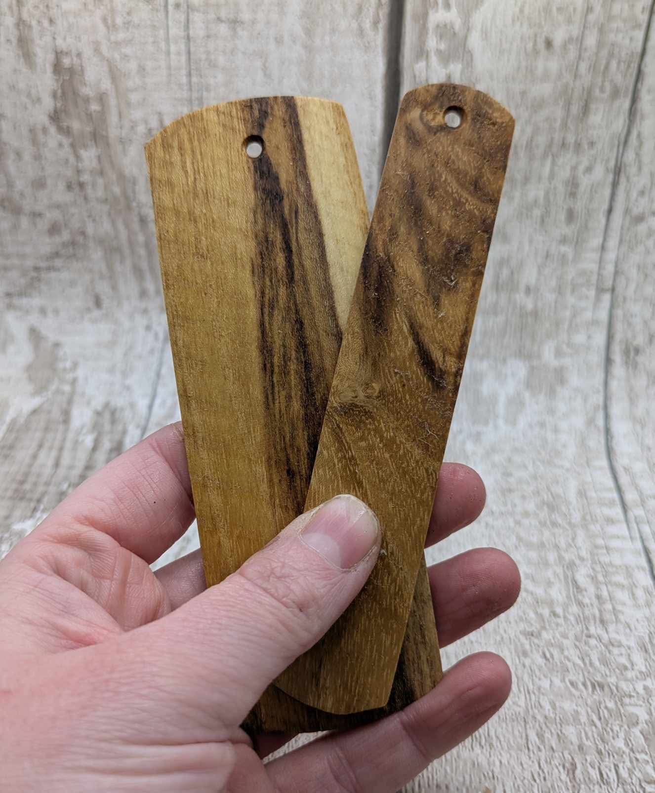 Laburnum wood bookmark.