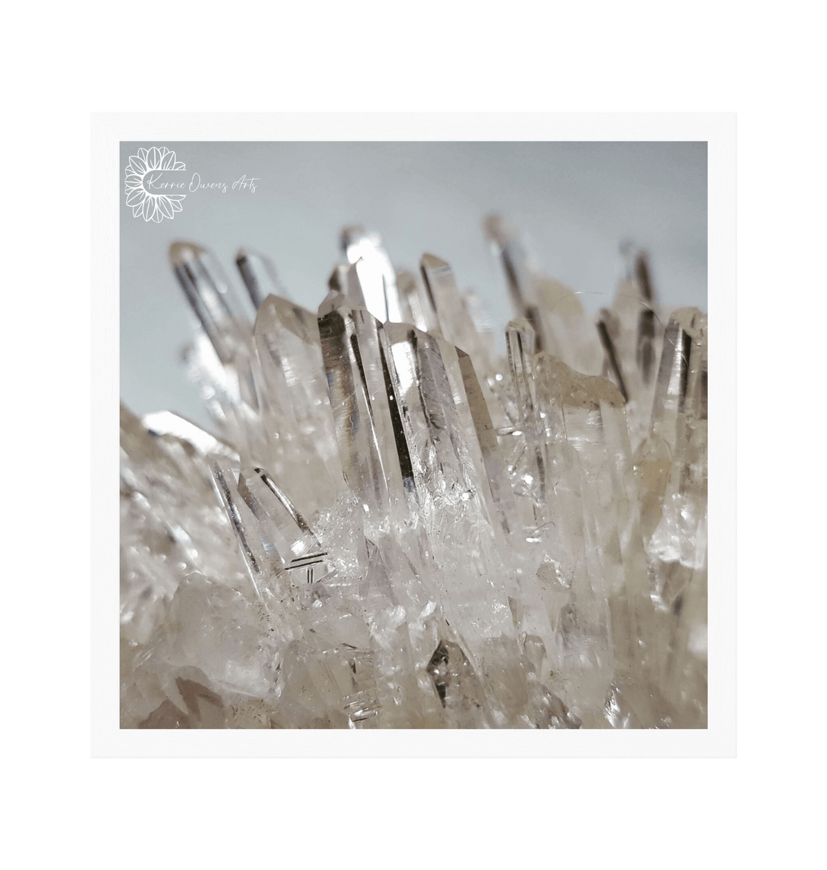 White Frame Framed art print Front