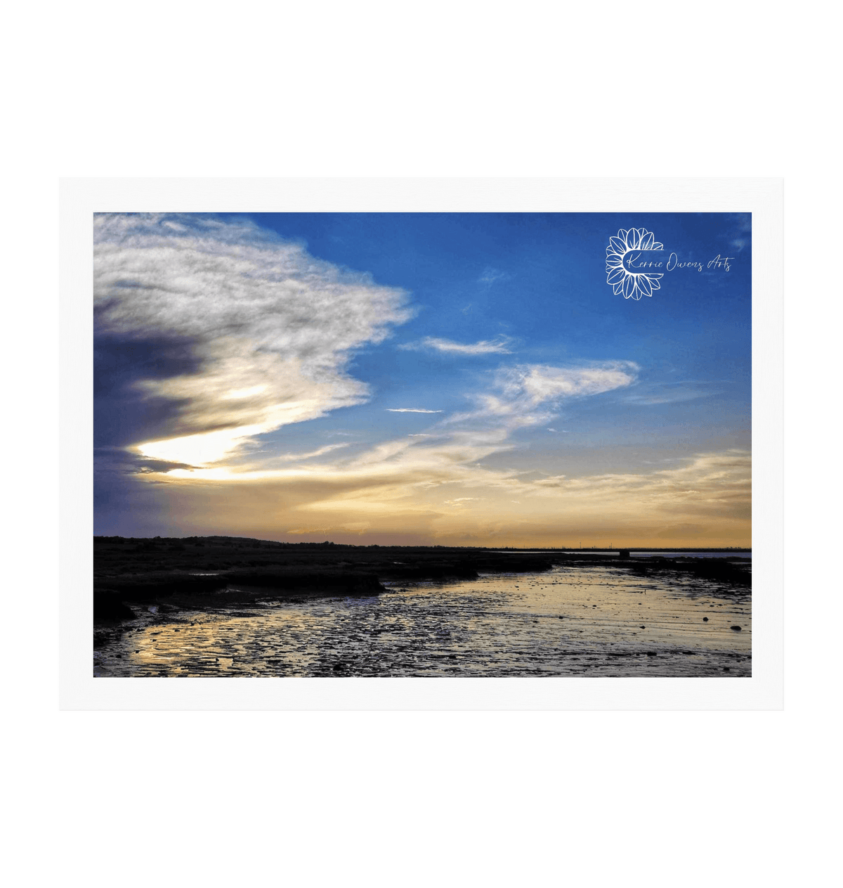 White Frame Framed art print Front