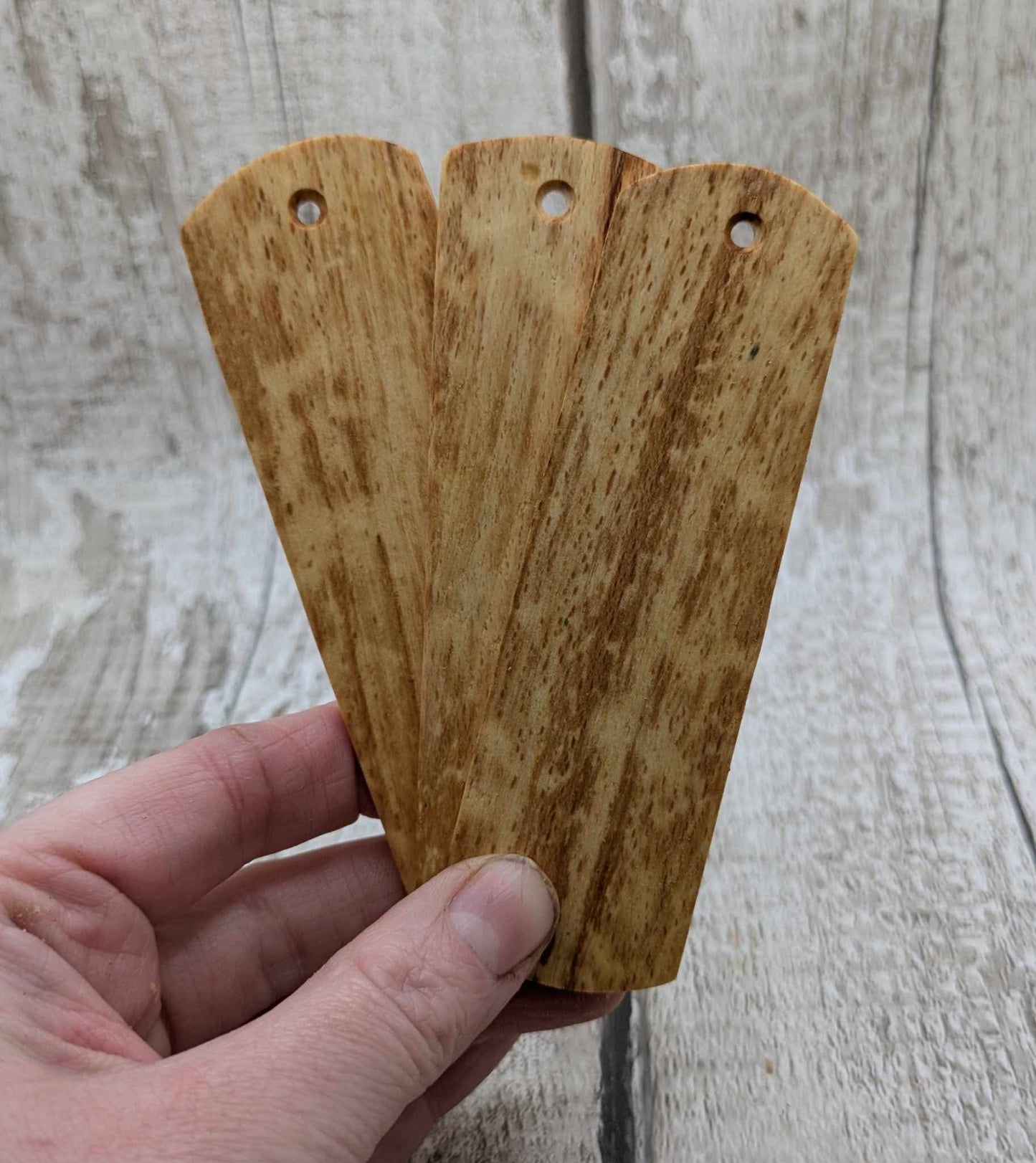 Beach wood book mark.
