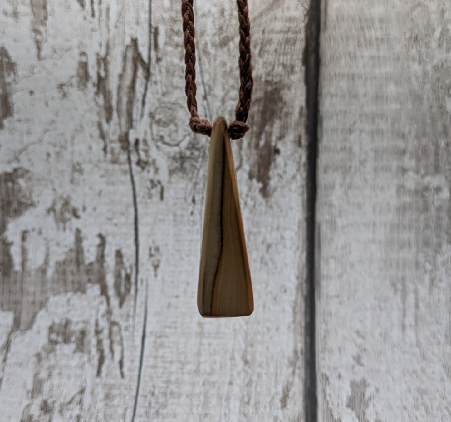 Yew wood Toki styled pendant.