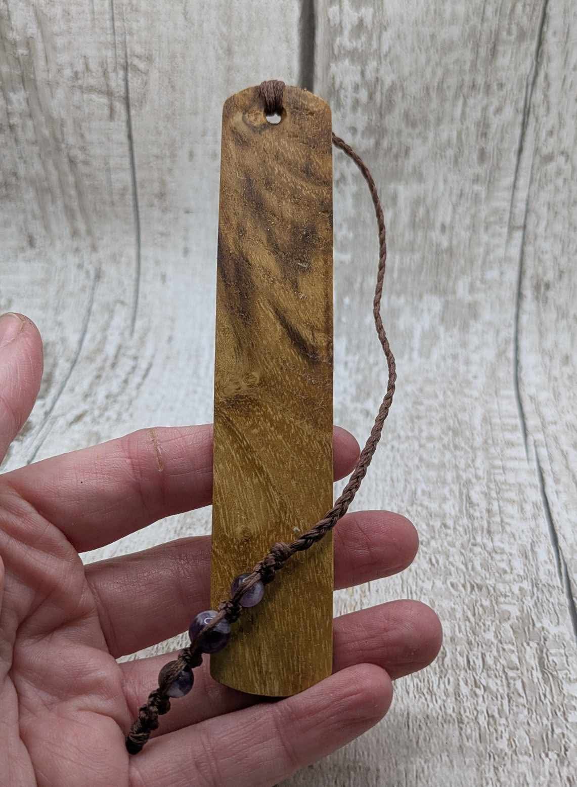 Laburnum wood bookmark.