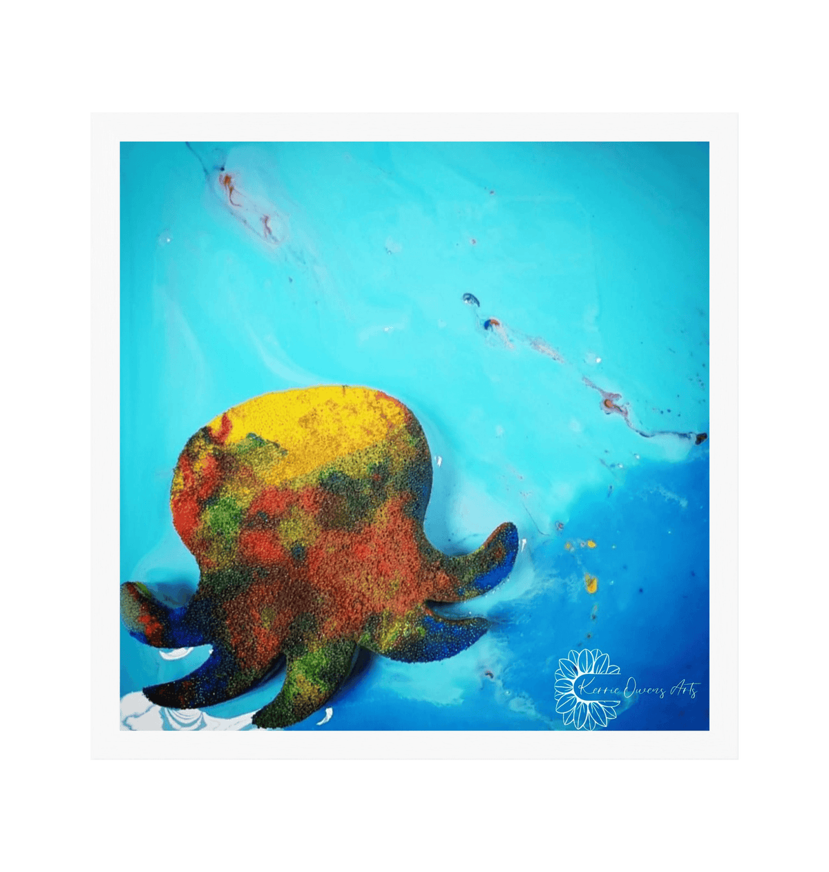 White Frame Framed art print Front