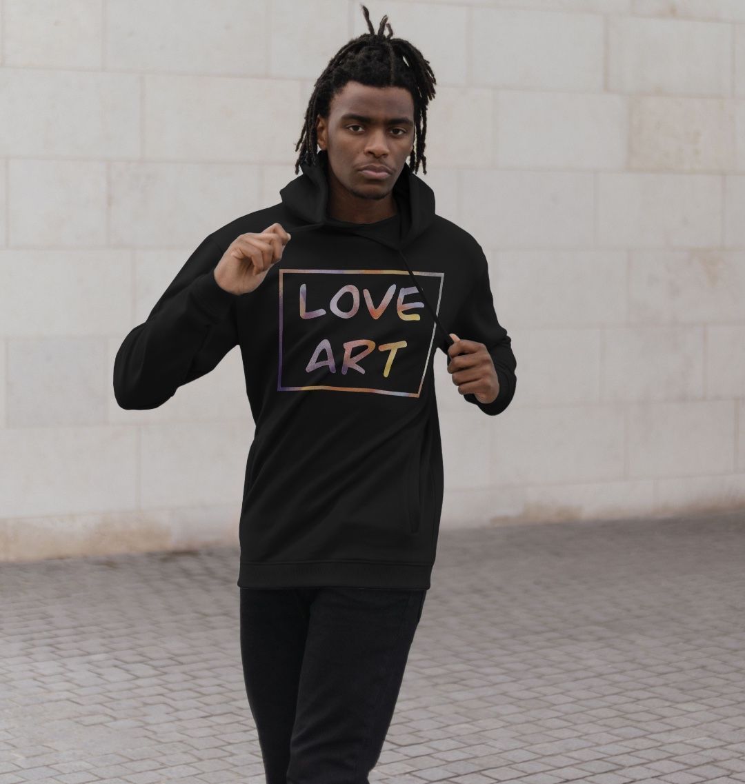 Unisex love art hoodie.