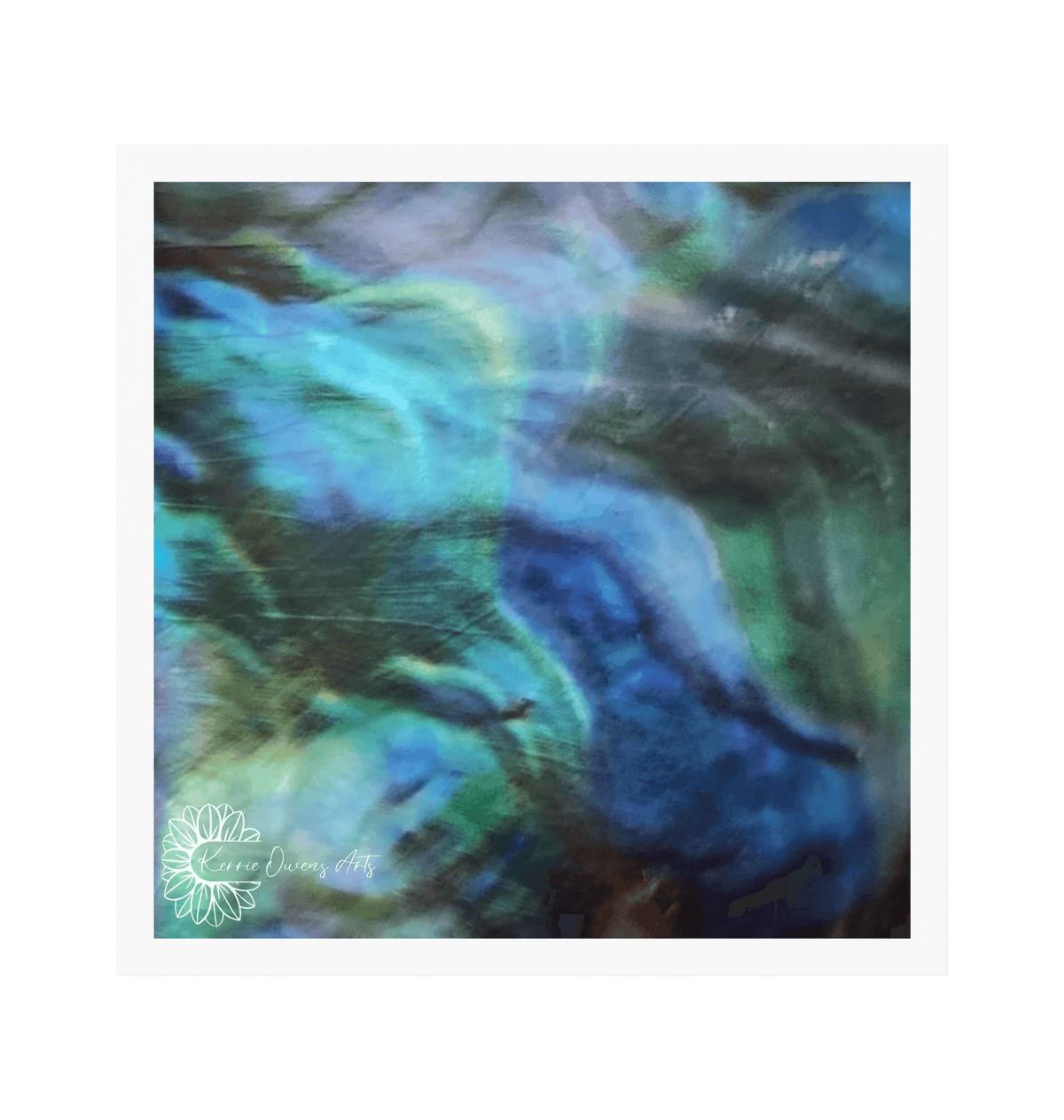 White Frame Framed art print Front