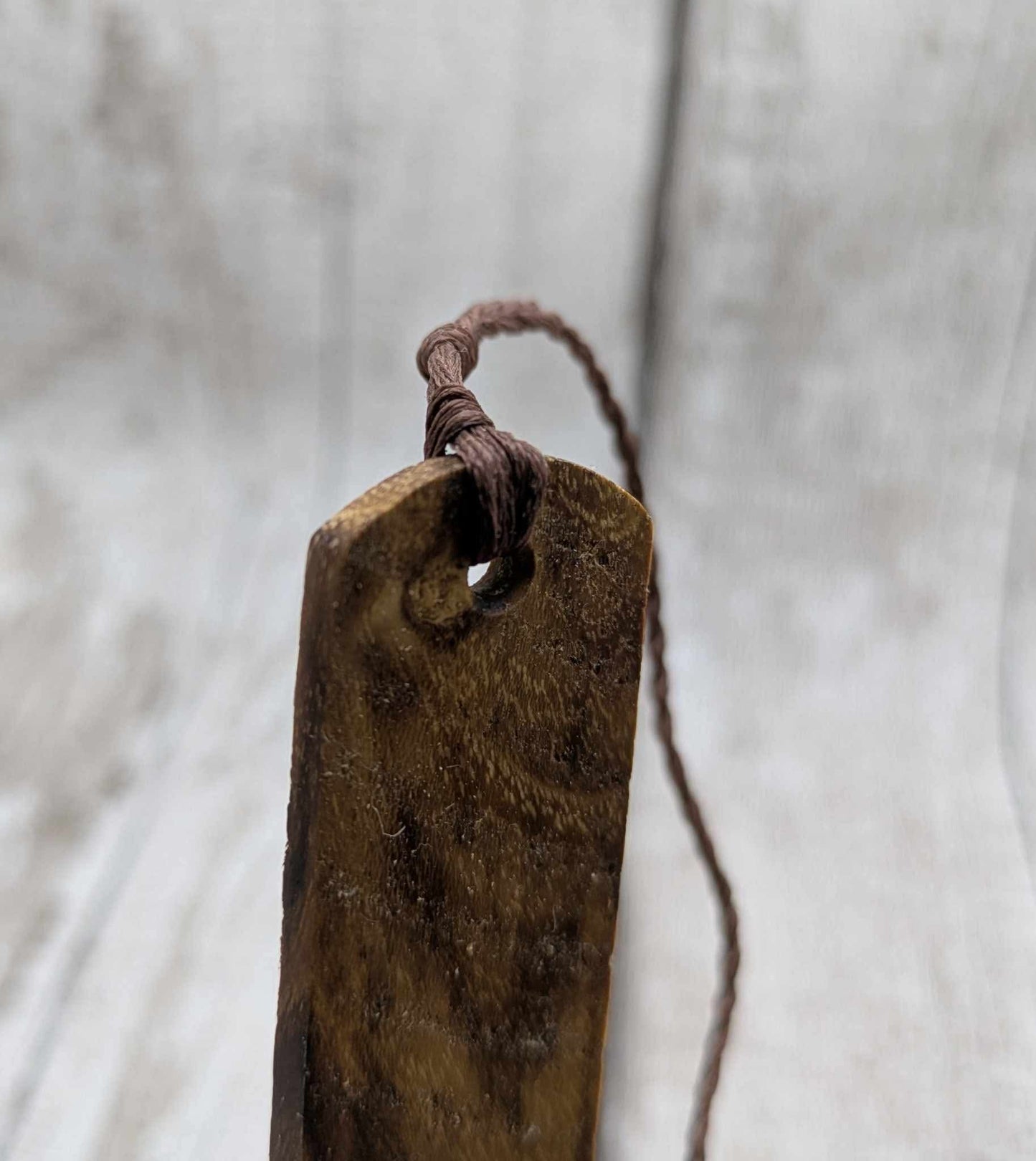 Laburnum wood bookmark.