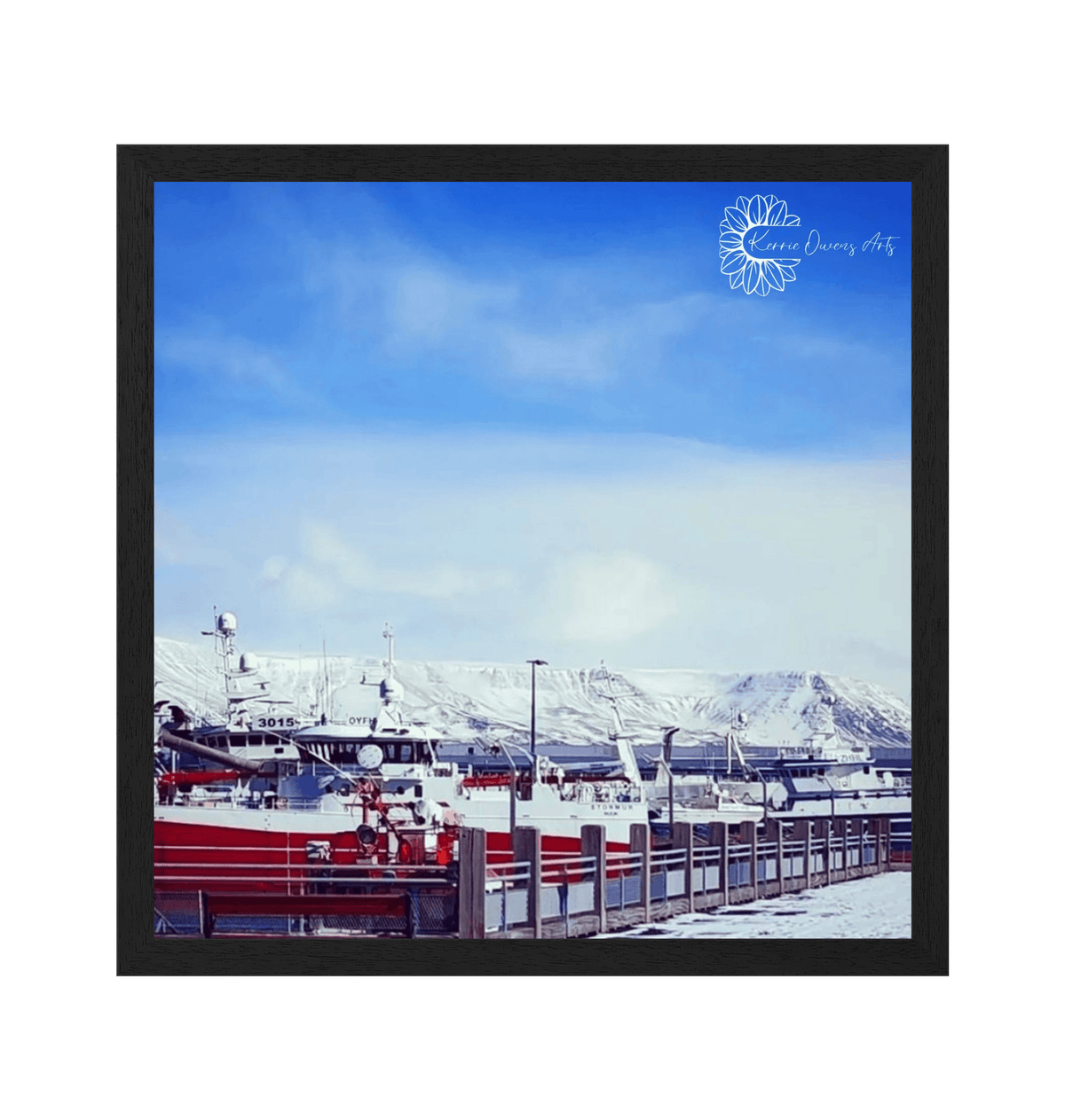Black Frame Framed art print Front