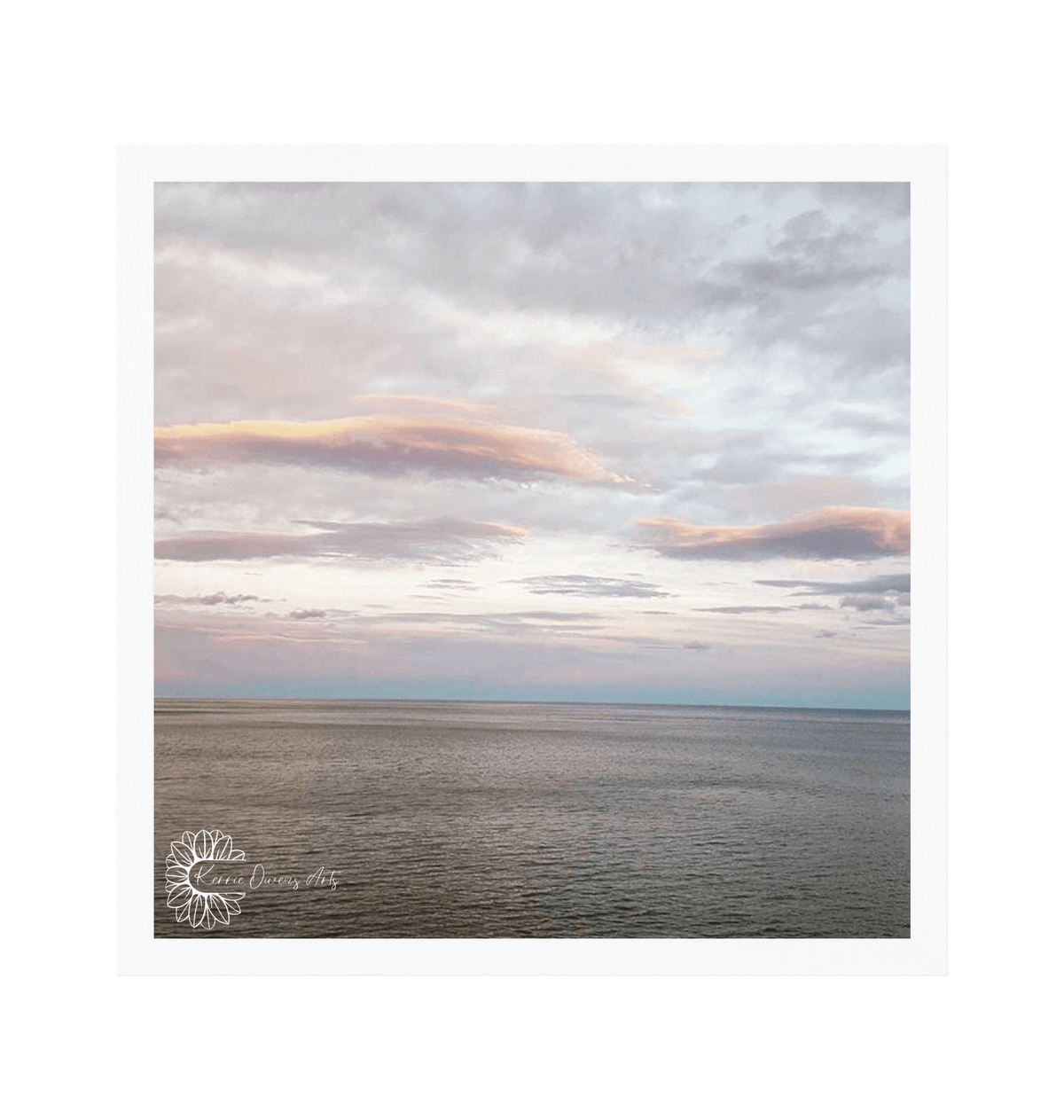 White Frame Framed art print Front