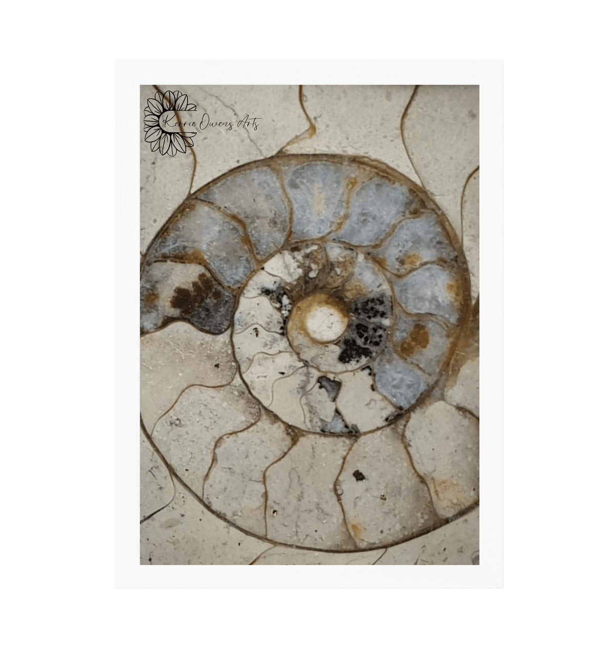 White Frame Framed art print Front