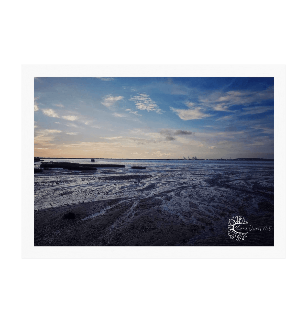 White Frame Framed art print Front