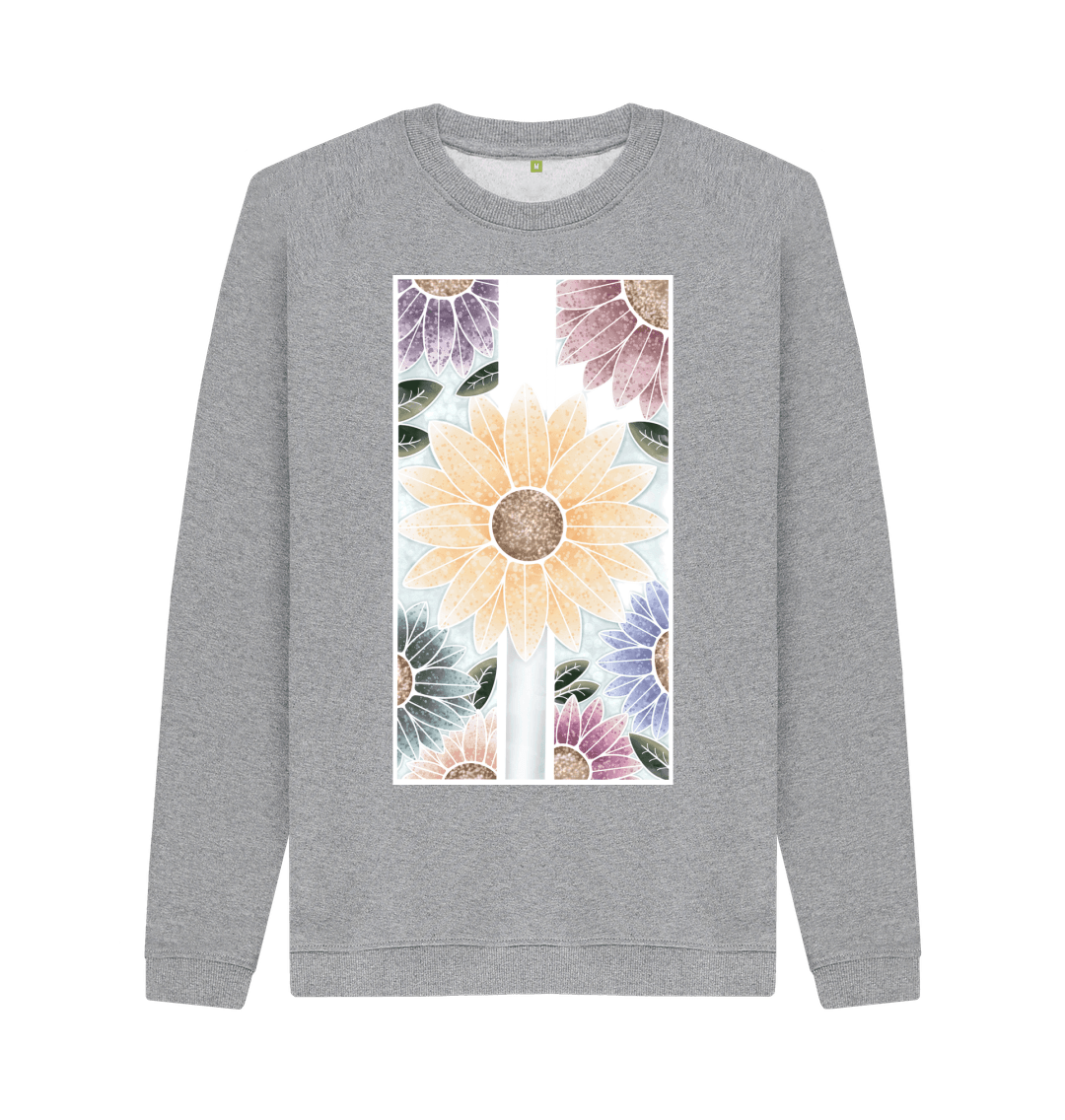 Light Heather Printed Sweater Front