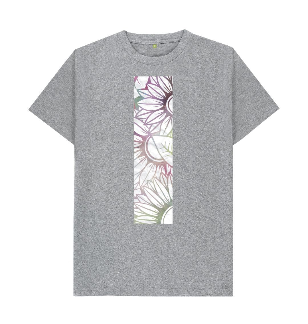 Athletic Grey Unisex Pastel background spray paint T-shirt.