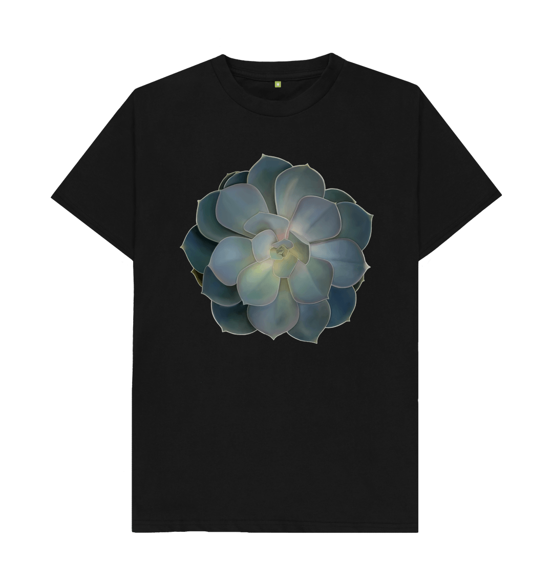 Black Green ombre succulent unisex T-Shirt.