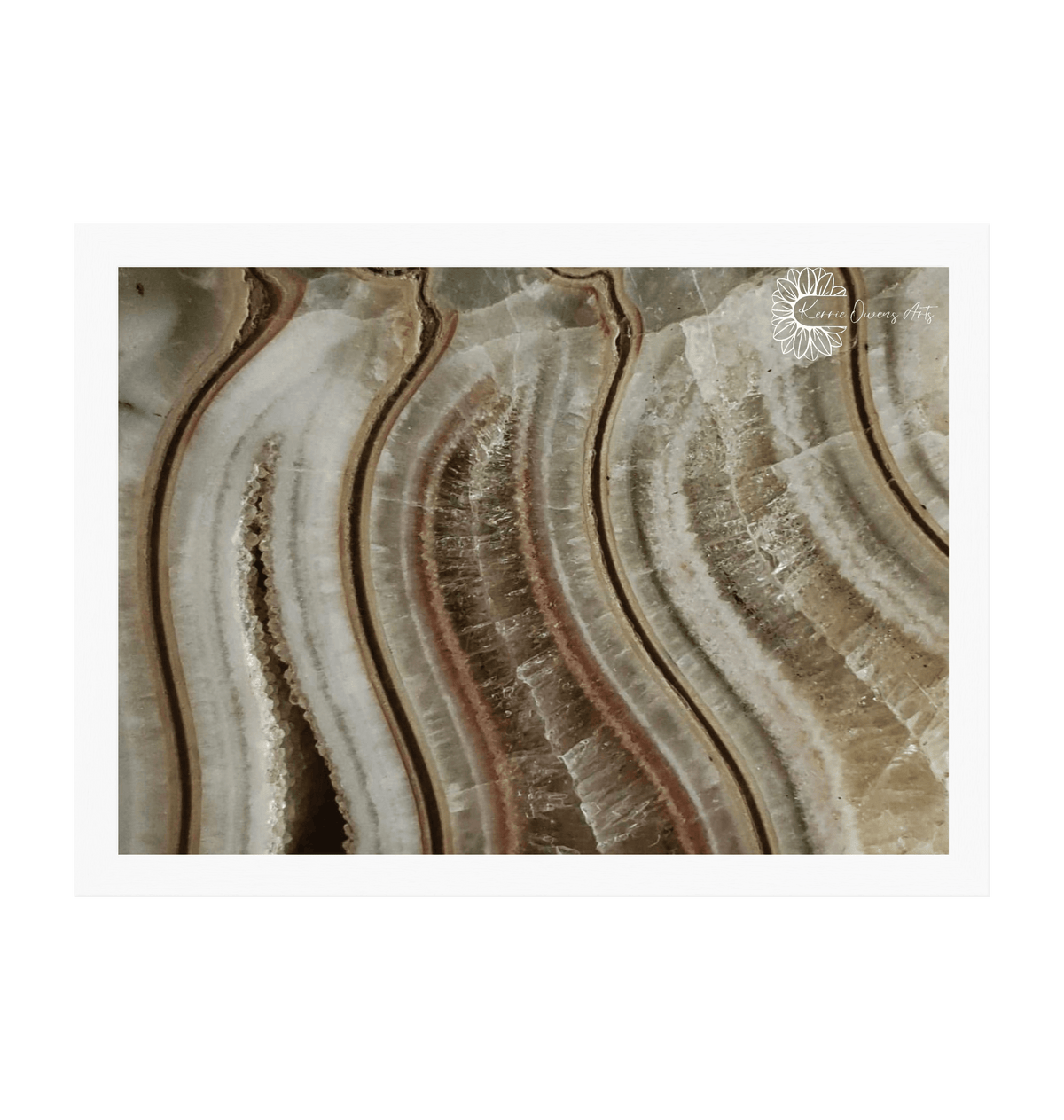 White Frame Framed art print Front
