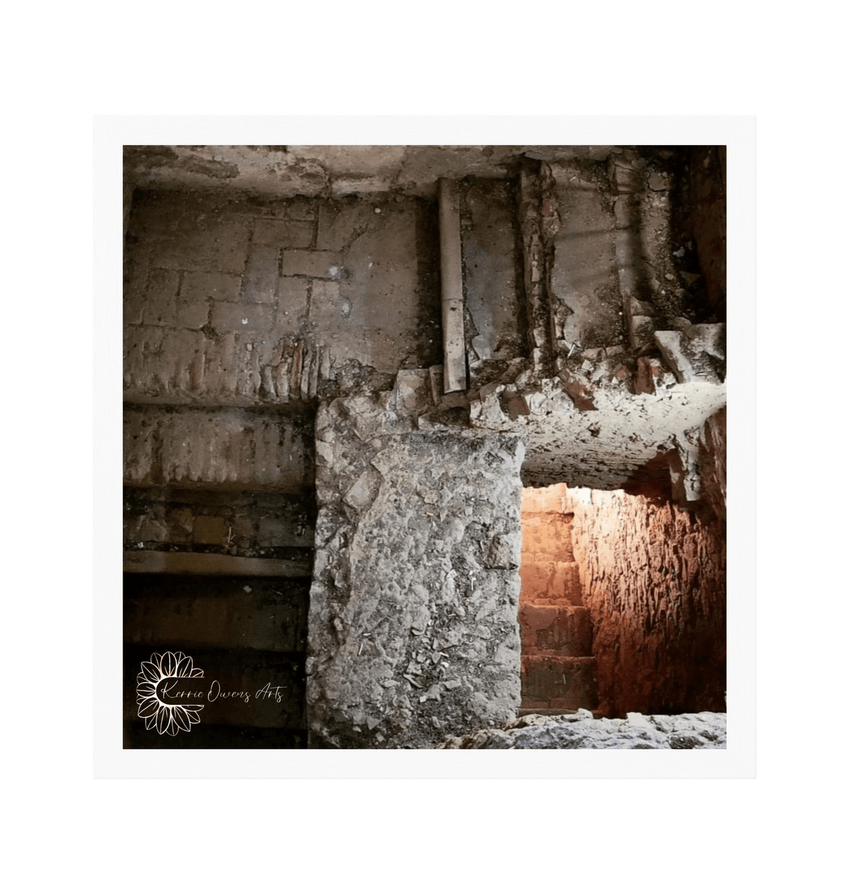 White Frame Framed art print Front