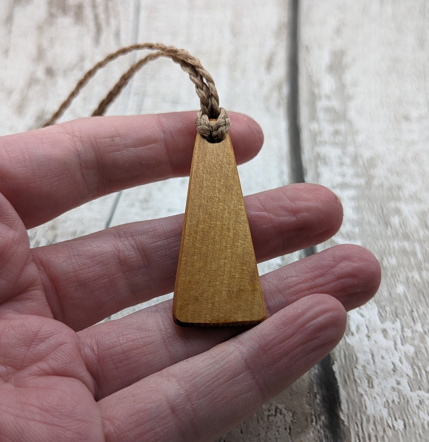 New Zealand Rimu wood Toki styled pendant.