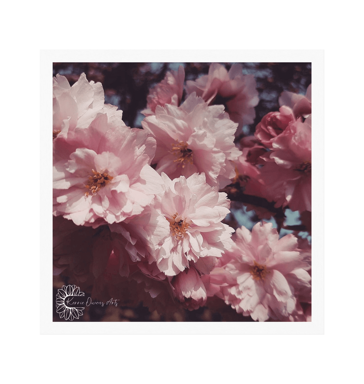 White Frame Framed art print Front