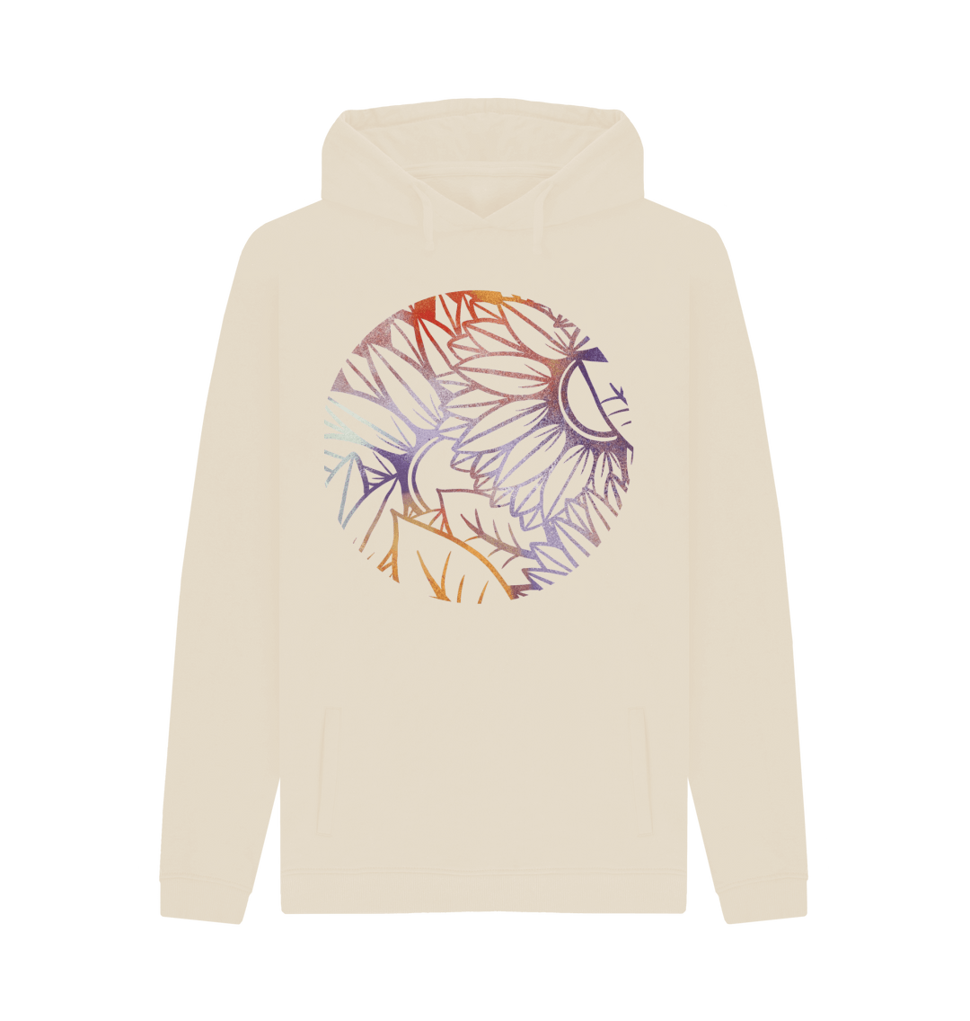 Oat Printed Hoody Front