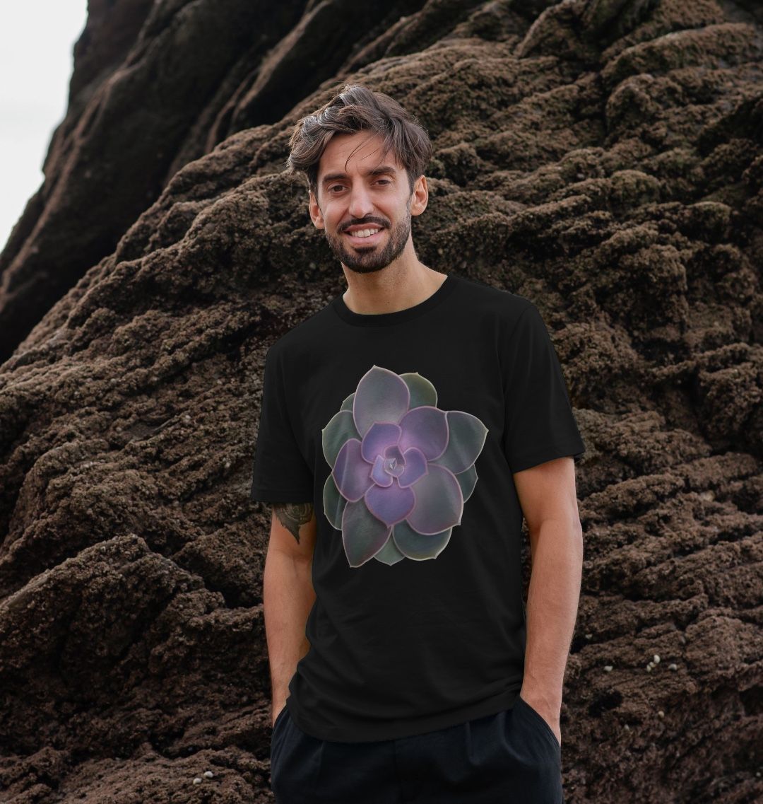 Purple ombre succulent unisex T-shirt.