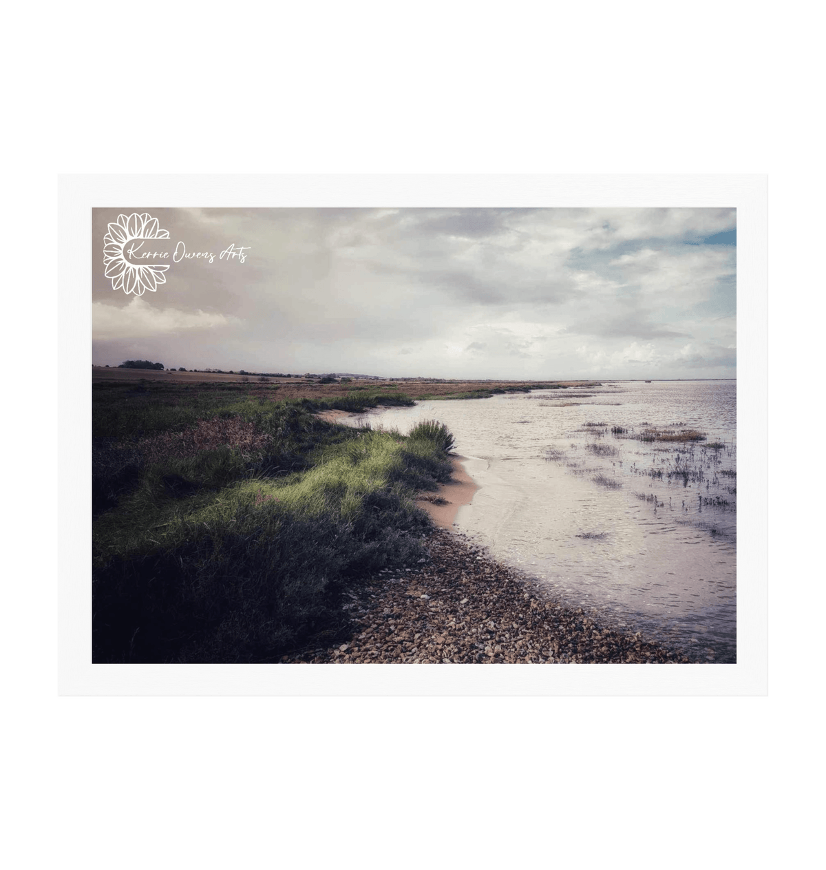 White Frame Framed art print Front