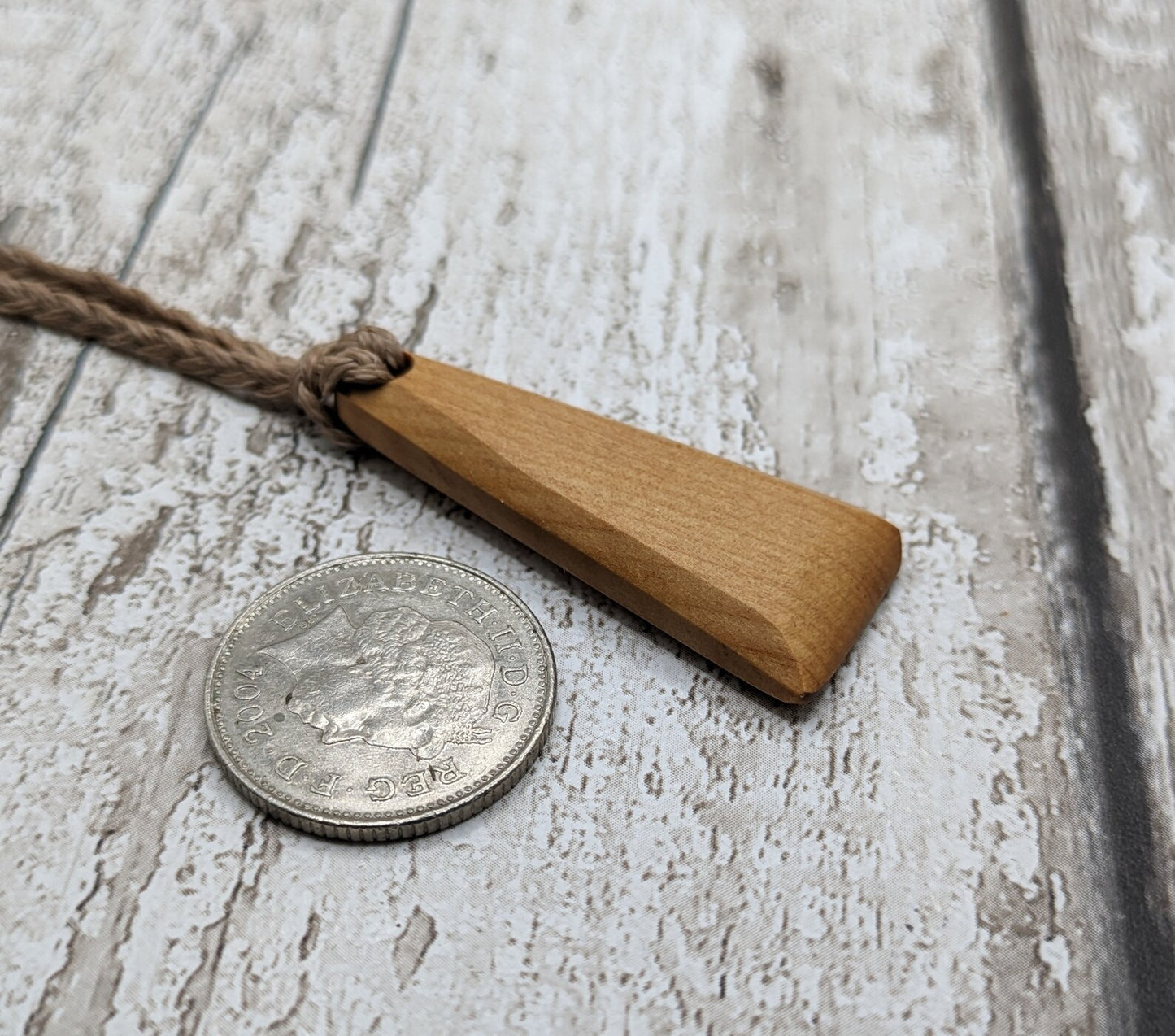 New Zealand Rimu wood Toki styled pendant.